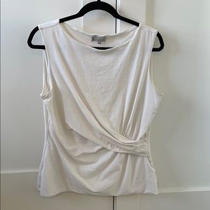 Hobbs draped sleeveless shirt